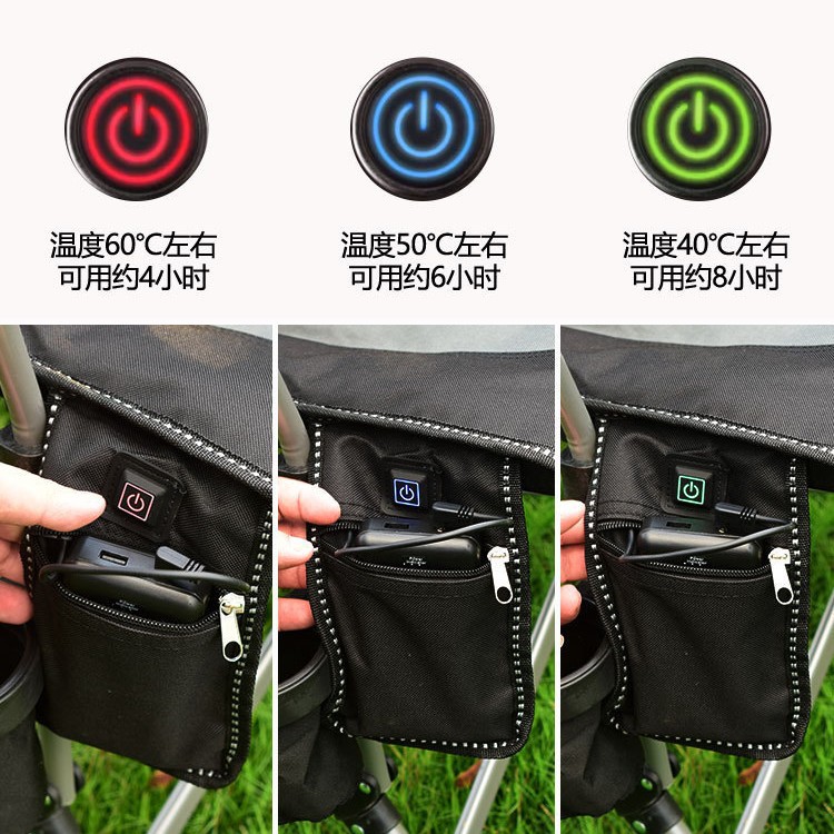 Calentamiento portátil al aire libre silla plegable silla de playa sillón pescar acampado parrilla de grillón casero silla de dibujo casero