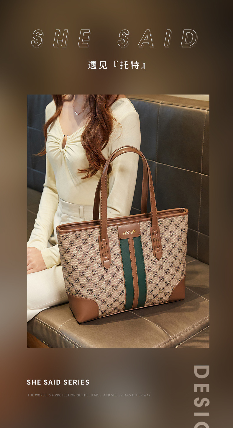 Women's Tote Bag Retro Versatile Shoulder Bag For Commuting_voghion.com