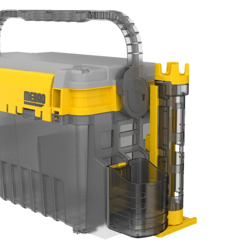 Новая многофункциональная рыболовная коробка MEPRO, двухслойная коробка для приманок, удобная коробка для рыбалки на открытом воздухе, оптовая продажа рыболовных снастей