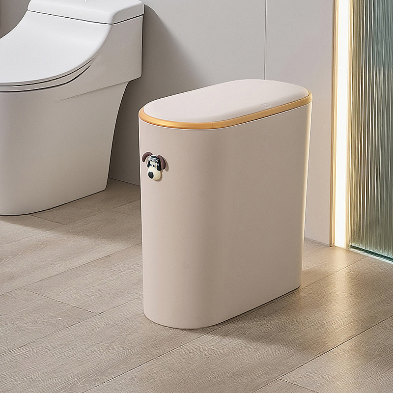 contenedor de basura especial de alto valor facial para inodoro doméstico tipo prensado con canasta de papel cubierta para cocina inodoro