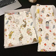 可爱拉布布睡衣女春秋季长袖长裤ins风套装美少女网红休闲家居服