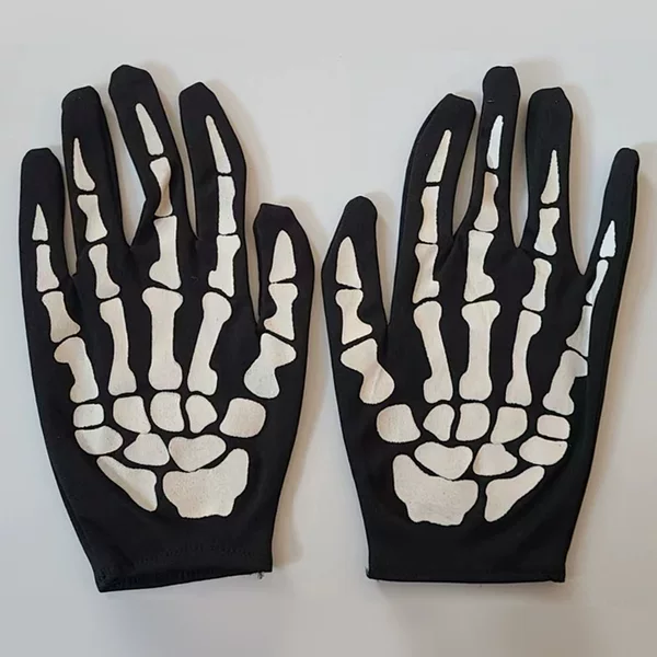 Halloween Skeleton Gloves Performance Masquerade Foreign Trade Export Gloves Wholesale
