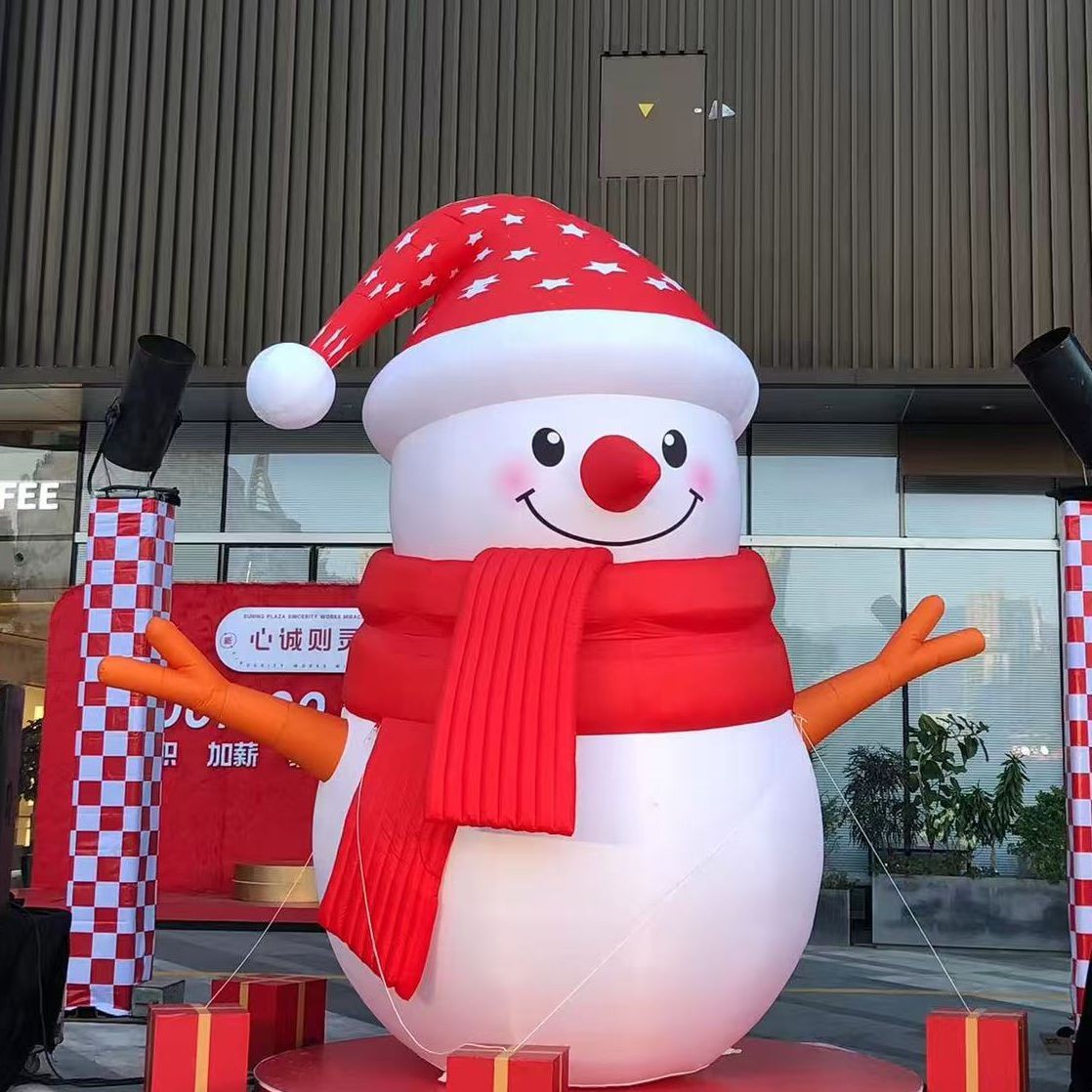 Navidad inflable al aire libre Santa Claus decoración fábrica directa para el diseño del centro comercial Chen luminoso modelo de aire al aire libre