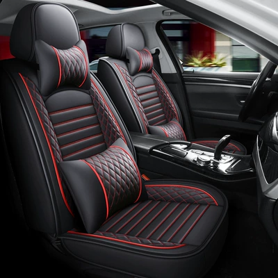 Diamond Leather Breathable Leather Seat, Seat cushion, seat cover
