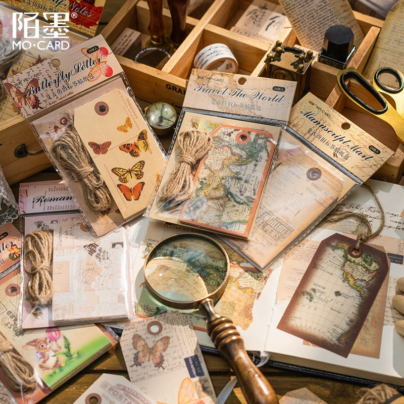 Серия Distant Letter Этикетка Наклейка Бумажная обертка Мо Ретро Арт Справочник Коллаж Материал Декоративные наклейки 6