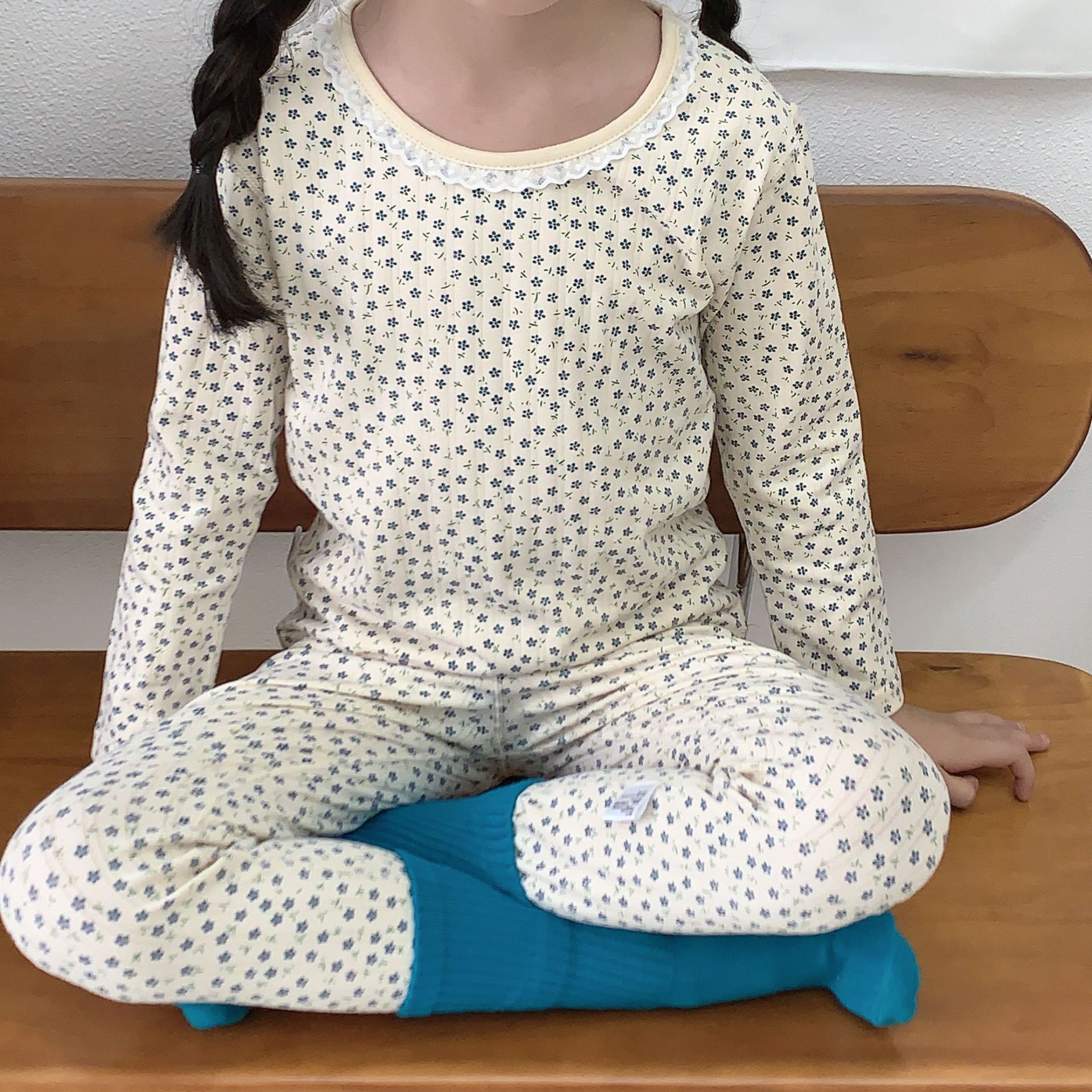 Niños Laica abrigo de otoño pantalones de otoño set niños dibujos animados bebé hueso ropa de hogar niños grandes pijamas de algodón para mujeres