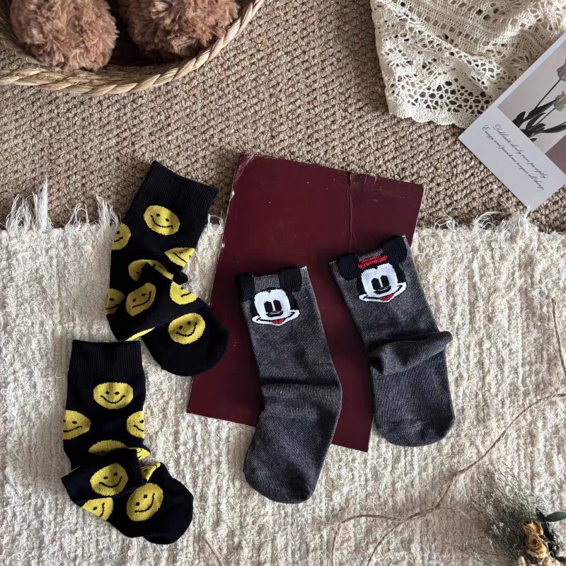 Cotton children's autumn knee socks, children's clothing, western style, mid-length 2