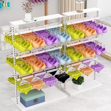 服装店内衣内裤货架袜子展示架中岛双排拖鞋架调节间距陈列文胸架