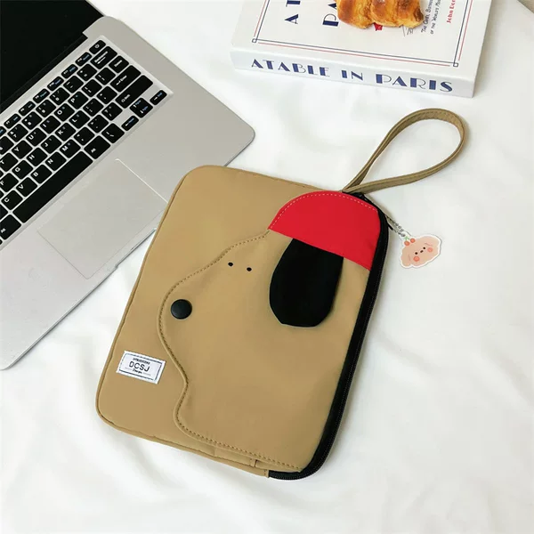 Anti-Fall and Waterproof Laptop Handbag, Ultra-Lightweight, Spine-Protecting, Business Painted Cartoon Handbag
