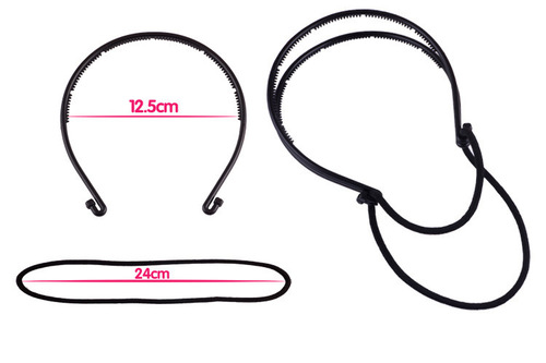 Korean hairpin hair accessories elegant updo with double elastic headband braided hair tie adjustable versatile styles hair