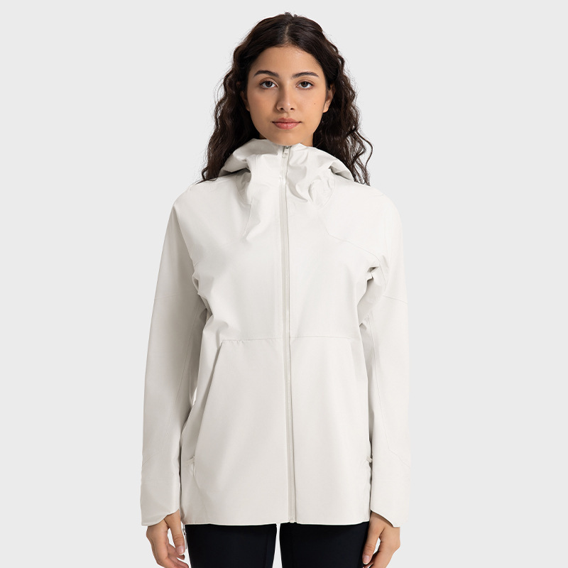 2025 ligero al aire libre nuevo impermeable a prueba de viento anticontaminación ropa de asalto mujeres cardigans con sombrero caminata ropa de montaña de campamento
