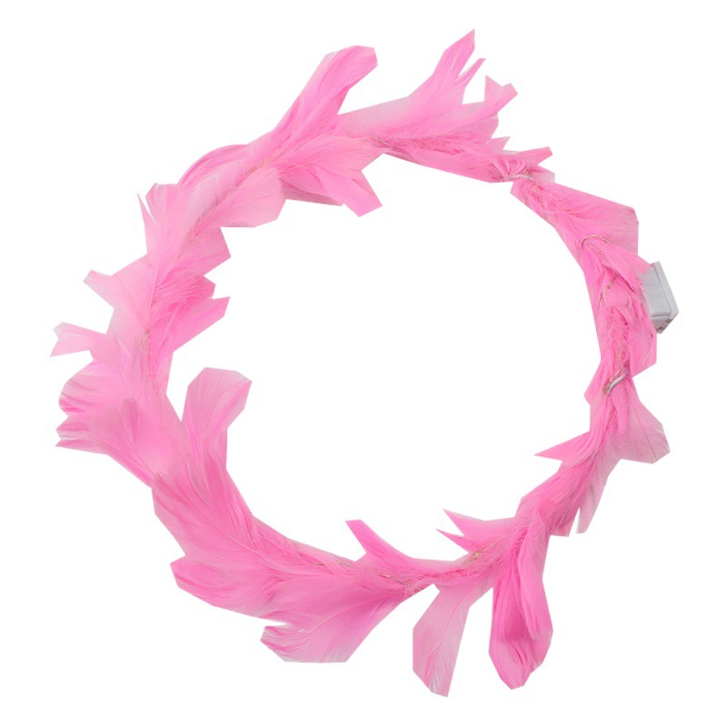 Новая Фея светящееся перо гусиное перо приземление кроличьи уши Кибер-знаменитость Ночной рынок Push Flash Головные уборы Push Sweep Code Batch