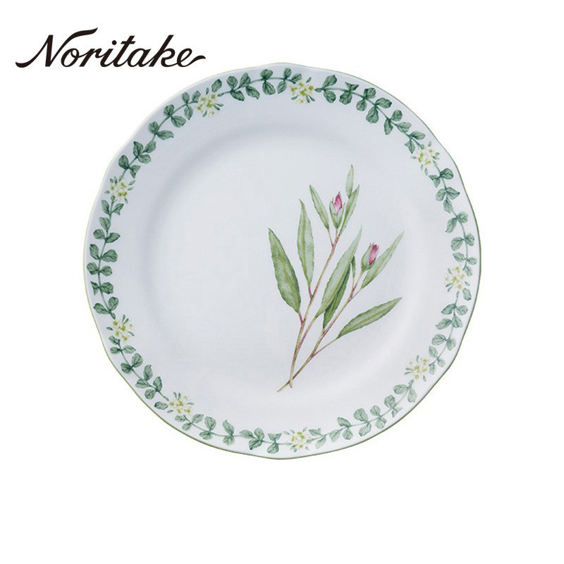 Noritake Shiwu Nordic style fresh bone china tableware creative plate pastoral style light luxury plate household
