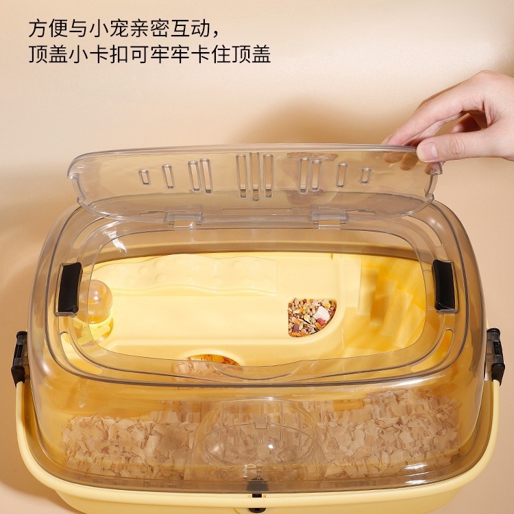 ハムスターケージの金糸熊の蜜の袋の豪華な別荘の冬の専用の外に家の安いアクリルの巣の用品を持ってきます。|undefined