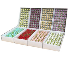 源头厂家批发玫瑰花肥皂花头礼盒花束装饰四层迷你花苞手工香皂花