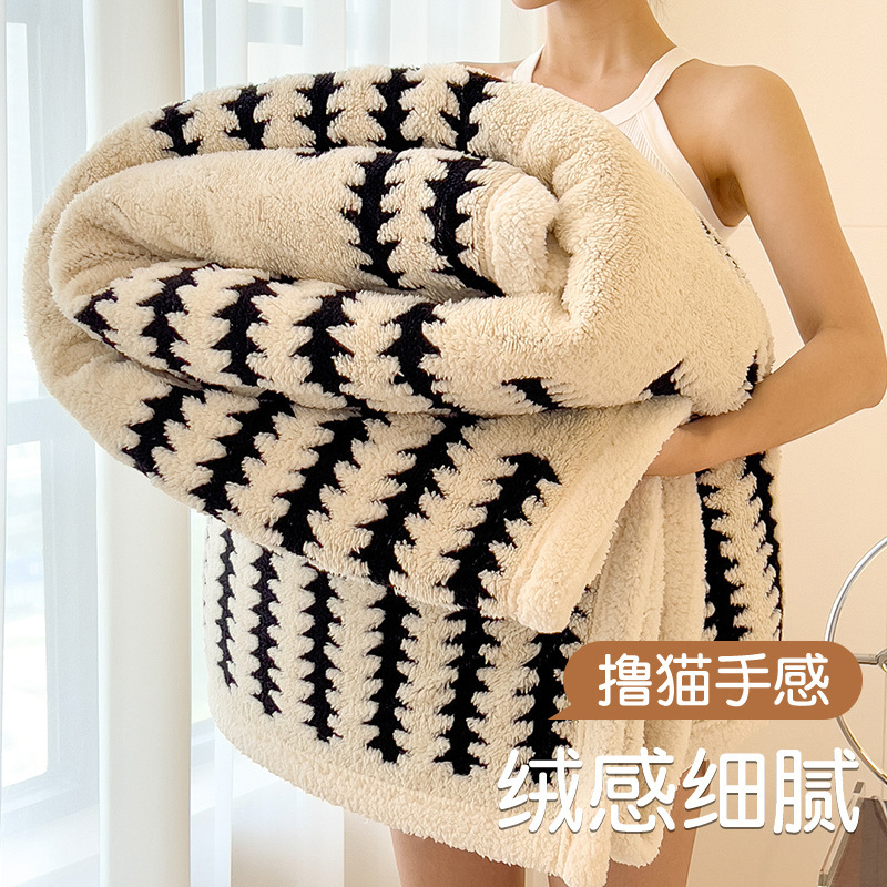 Invierno de peluche de invierno de oficina siesta pequeña manta manta sofá mantas cama de peluche de coral cordero cashmere