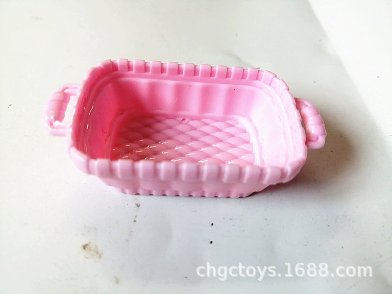 Small doll house, fruit food play with accessories, tableware, storage system