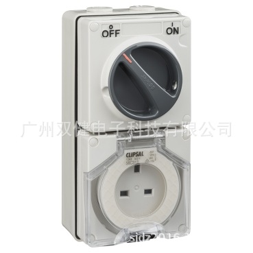 S56C313-GY 奇胜CLIPSAL单相3P防水防尘开关插座