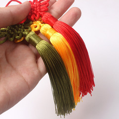 Handmade Small Chinese Knot Pendant with 6 Pcs Chinese Knot Tassel Hangings, Direct Manufacturer Sale, Chinese Knot Decorative Hanging Gift