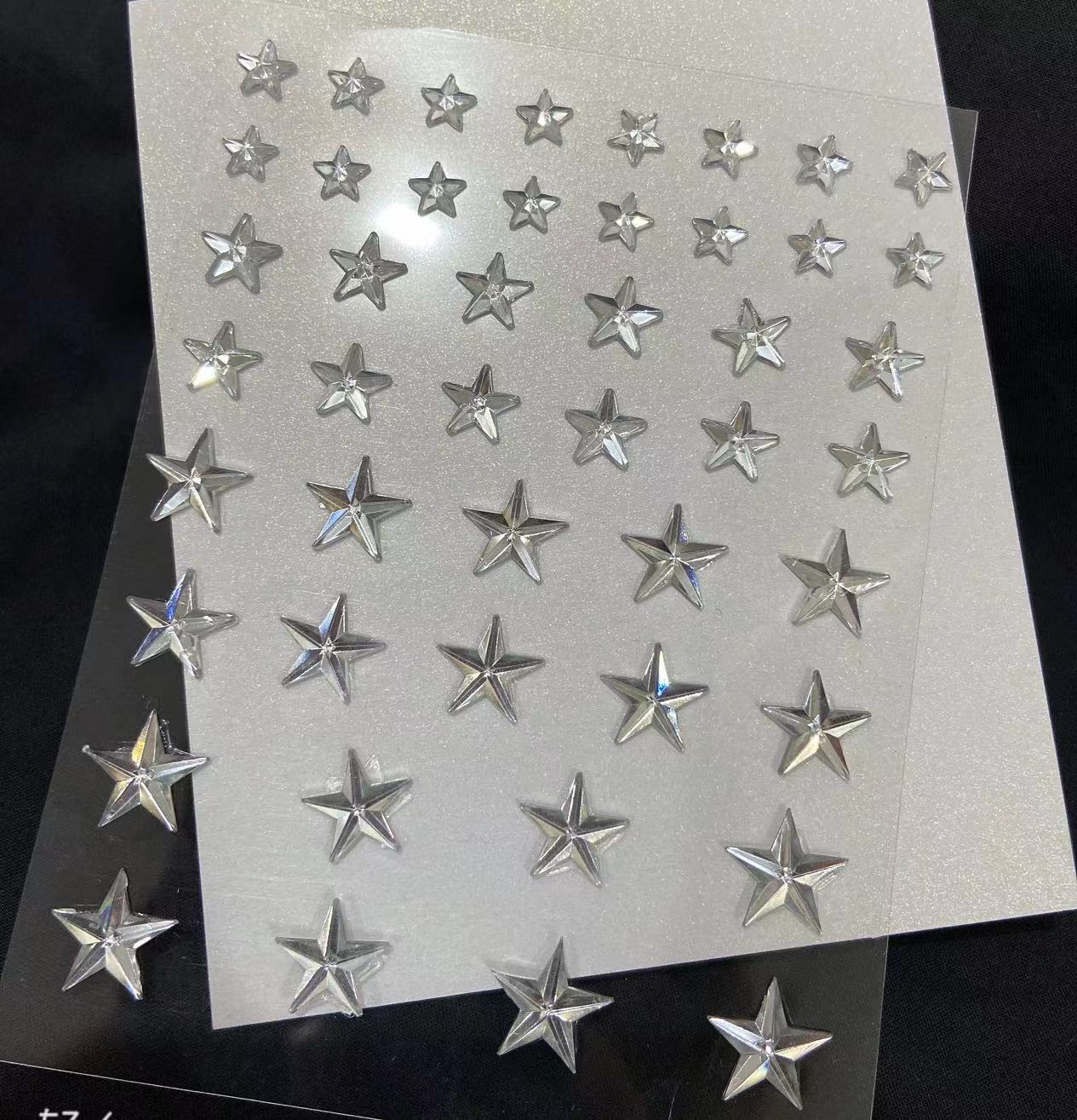 Tang traje antiguo disfraz maquillaje color diamante acrílico cara pegatinas de diamantes