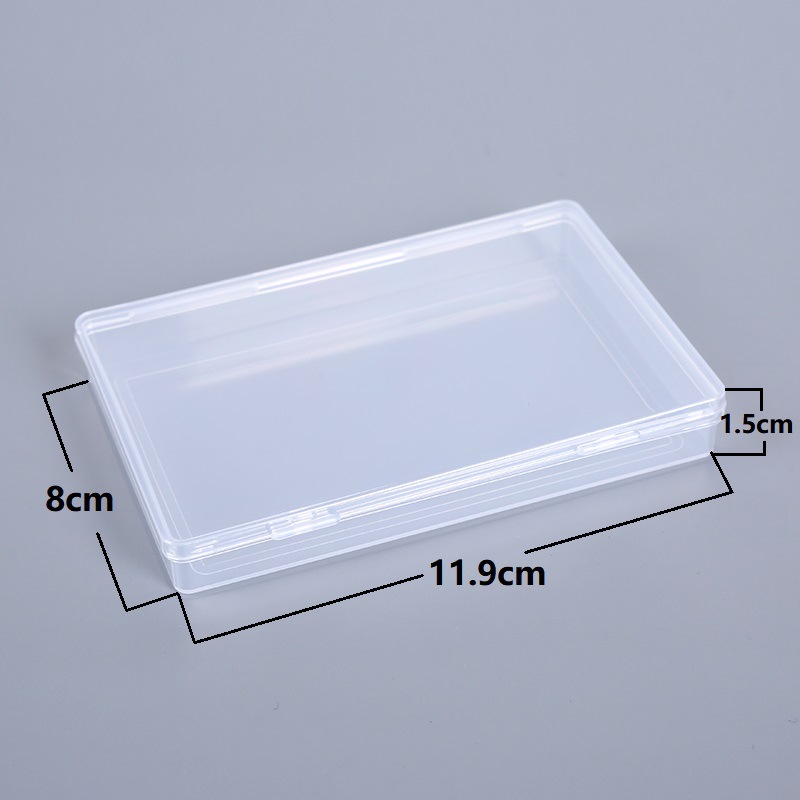 義烏アマゾン部品ボックス 1.8 センチメートル外国貿易透明収納ボックスジュエリー高透明長方形の小さなプラスチックボックス