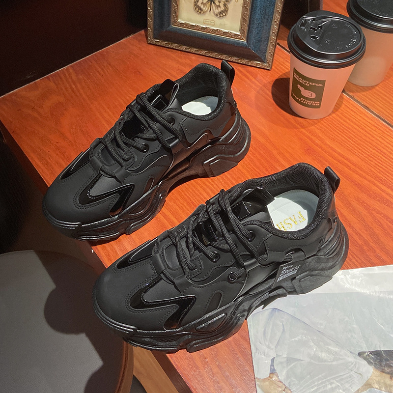 Superficie de cuero negro