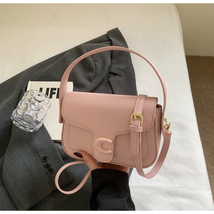 Korean niche fashion handbag for women 2025 new style simple solid color casual small square bag with a sense of high-end crossbody undefined