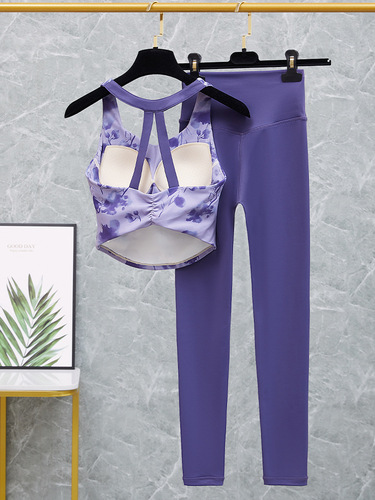 Yoga Wear Women's 2025 Short-Sleeve Athletic Fitness Pilates Training Top High-End Three-Piece Set
