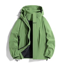 跨境韩版冲锋衣男女同款单冲户外防风潮牌登山服防风外套上衣