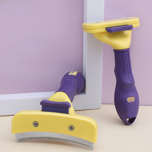 Pet Automatic De-shedding Comb Cat Floating Hair Removing Shaver Dog Grooming Tool for Dogs Untangling Scratching Comb