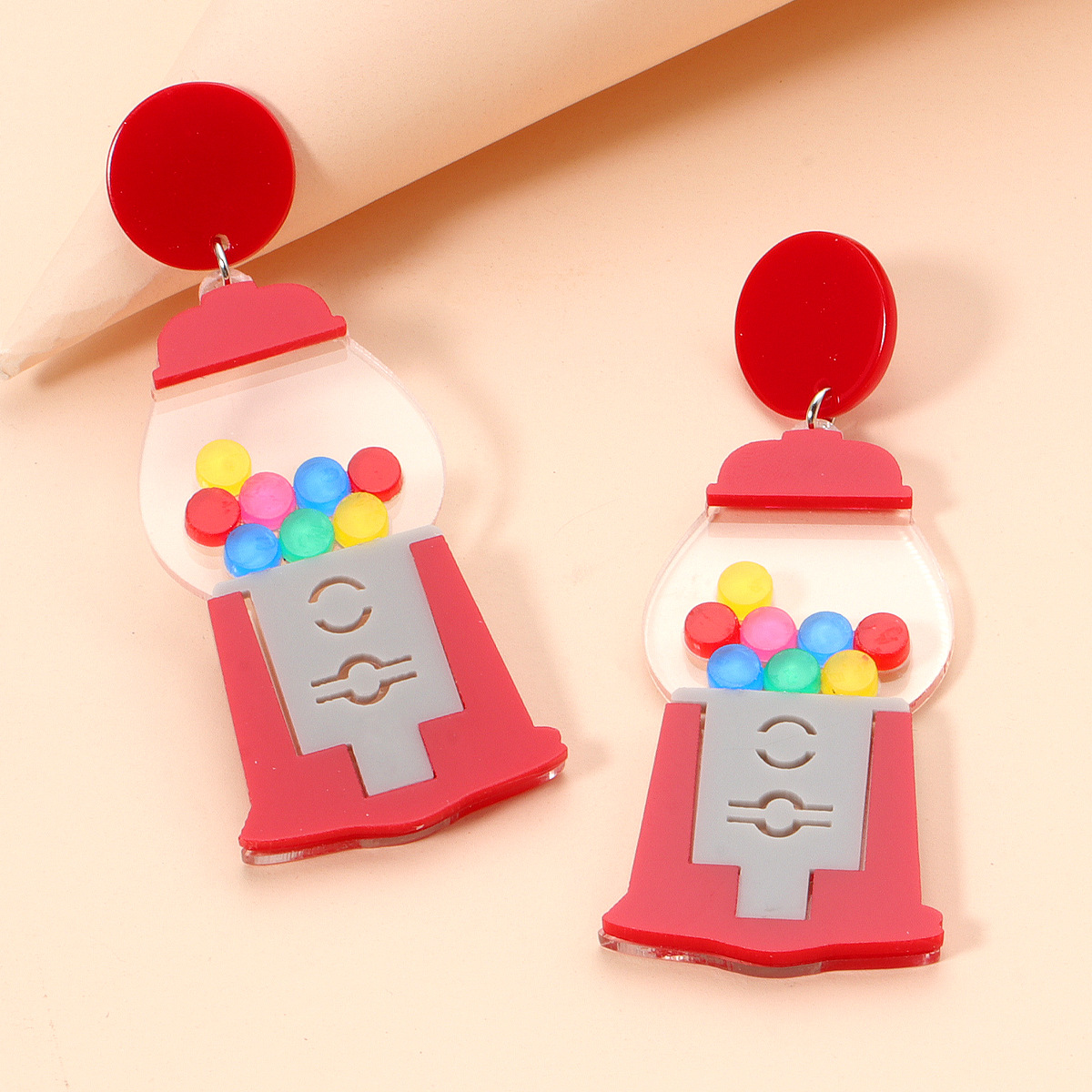 Acrylic Acetate Plate Earrings display picture 4