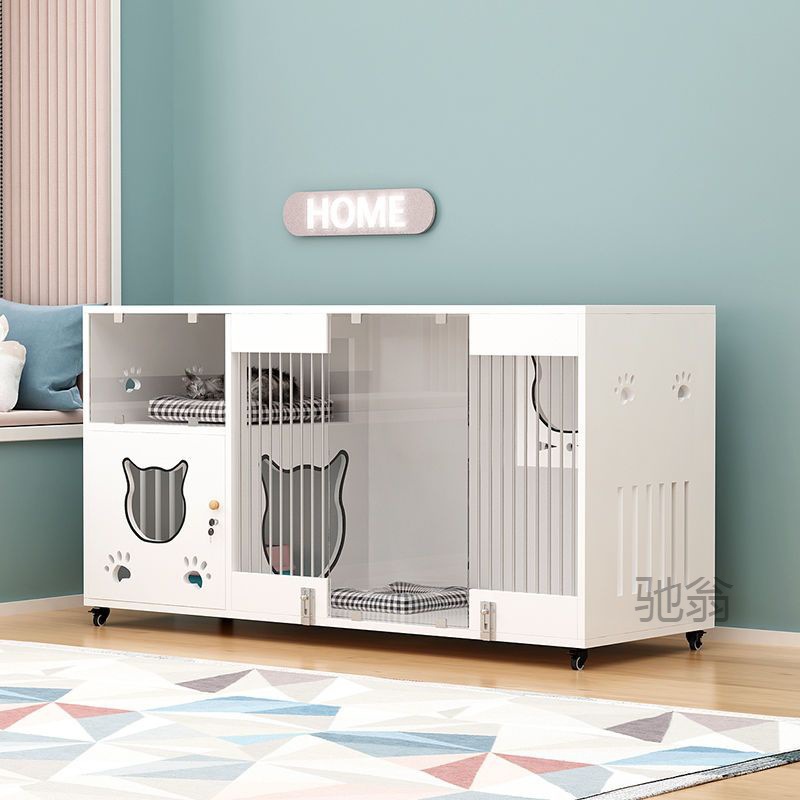 麓f實木貓籠高端別墅展示櫃繁育籠繁殖籠寄養籠貓舍貓舍可現做