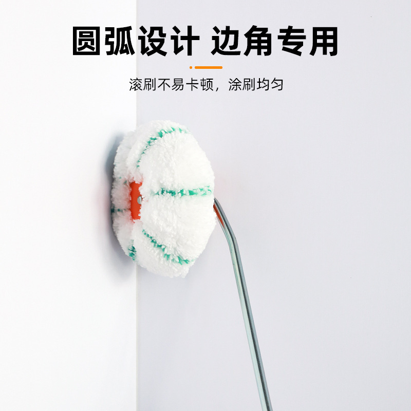 Rodillo de ángulo femenino recorte de esquina de pared herramientas de pintura decoración de esquina interna pincel rodillo de pincel rodillo pequeño pincel pintura de látex