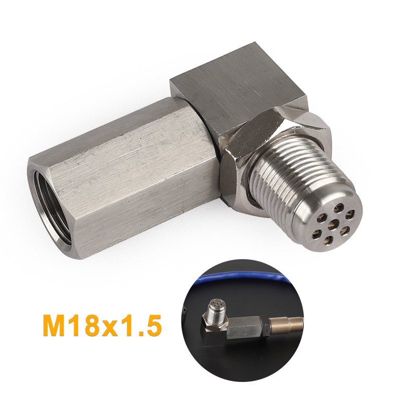 New car modified parts oxygen sensor cross-border accessories M18X1.5 fault light connector 90 ° inspection and repair