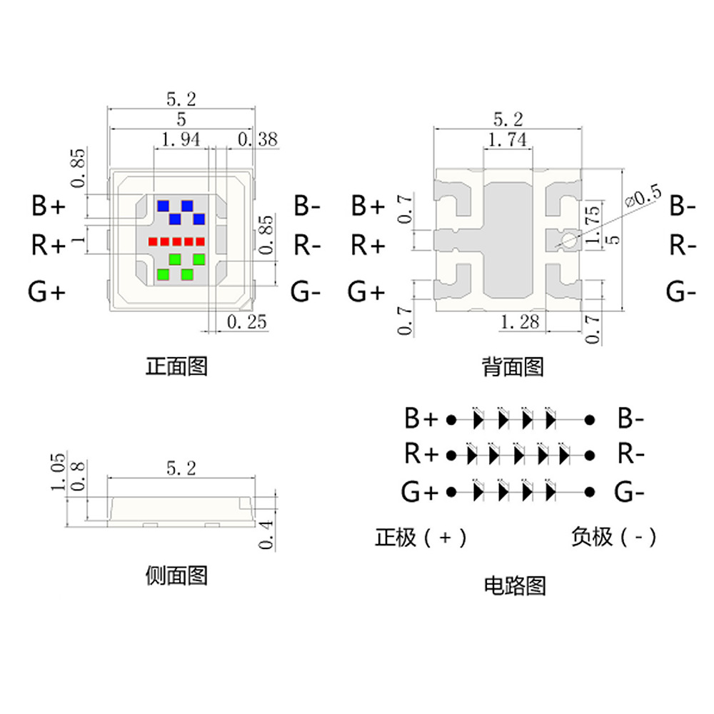 5054RGBɫѹ10Vȫˮݵ5050ȫled