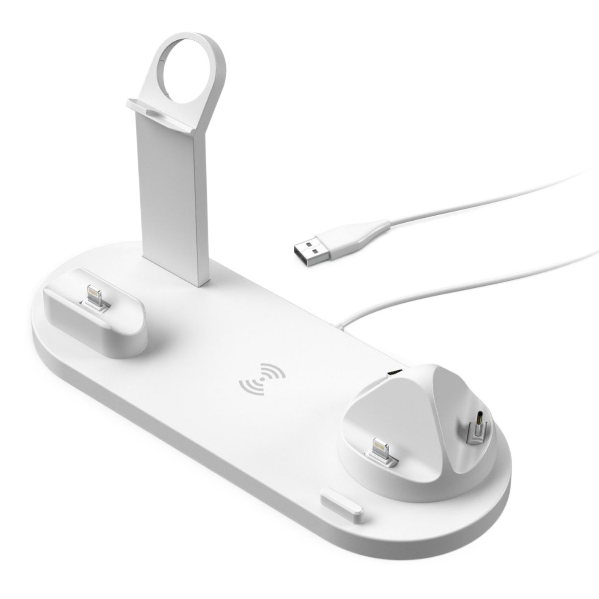 Cargador inalámbrico tres en uno de 15 W, modelo privado cuidadosamente seleccionado, adecuado para soporte de cargador inalámbrico para Apple iPhone, reloj y auriculares.