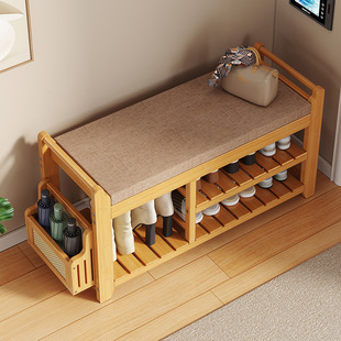 Sitable Shoe-Changing Stool, Accessible Luxury and High-End Door Entry and Entrance Shoe-Changing Stool, Sofa Stool, Multi-Layer Shoe Cabinet, Shoe Rack
