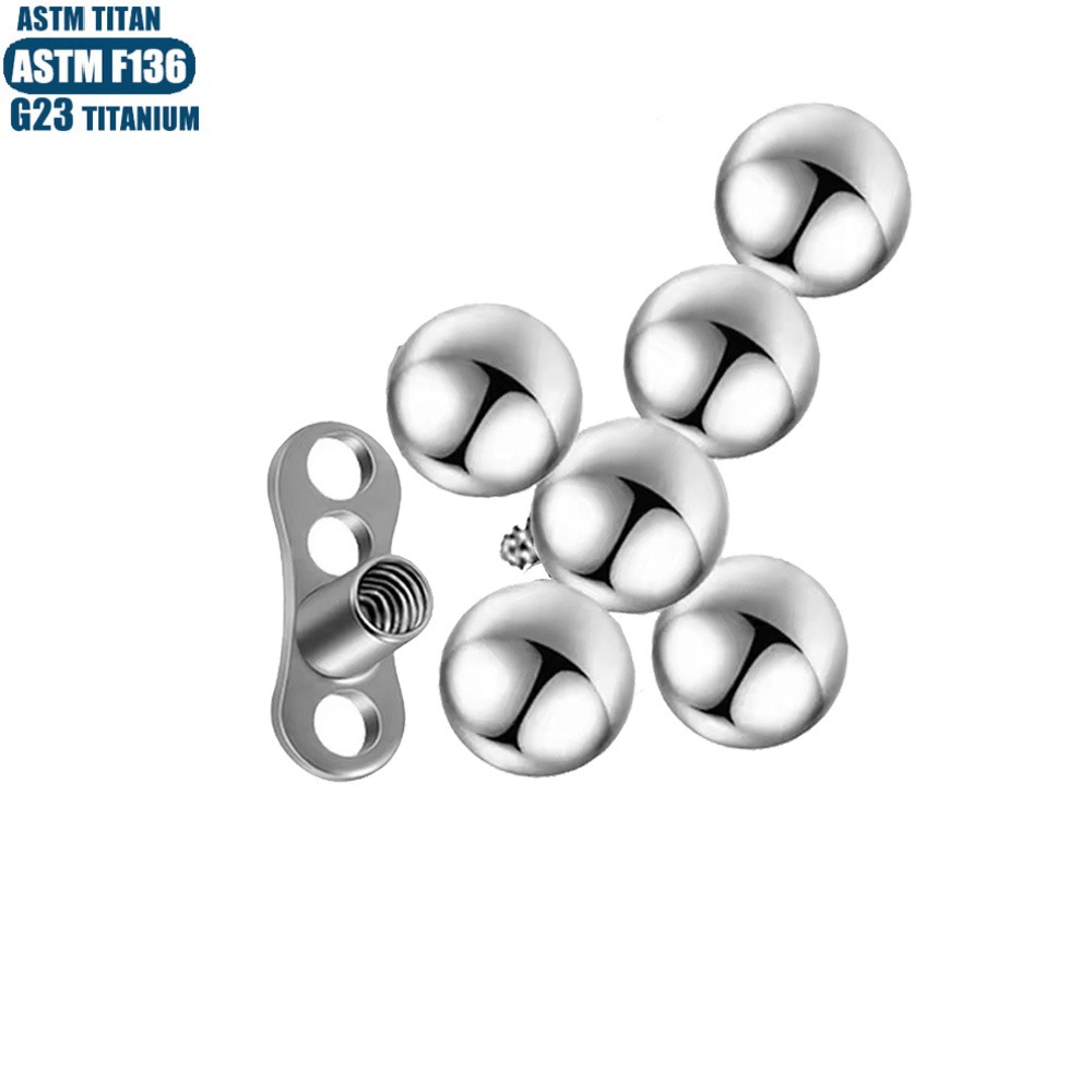 Silver pointed spike labret stud material detail