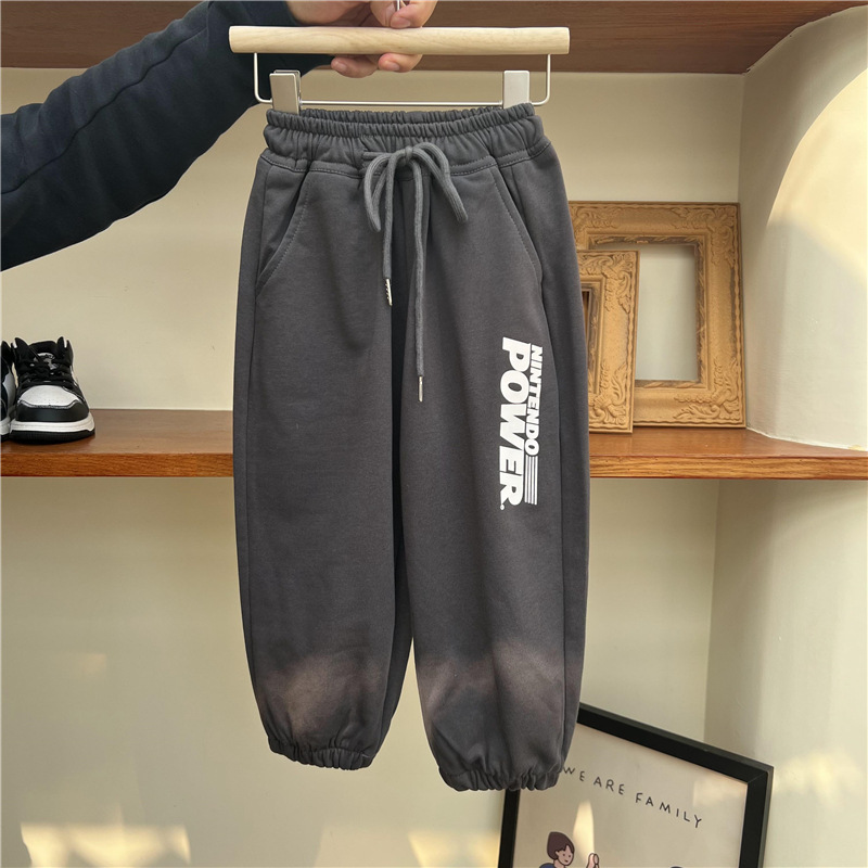 Ragazzi Autunno 2024 American Alphabet Sport Bambini Casual e Bello Esplosivo Strada Largo Scuola Media Cotone_voghion.com