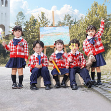 中小学生合唱服诗朗诵男女幼儿园校服英伦风班服儿童演出服套装冬