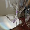 Purple crystal, design bracelet, advanced universal accessory, light luxury style, high-quality style, cat's eye