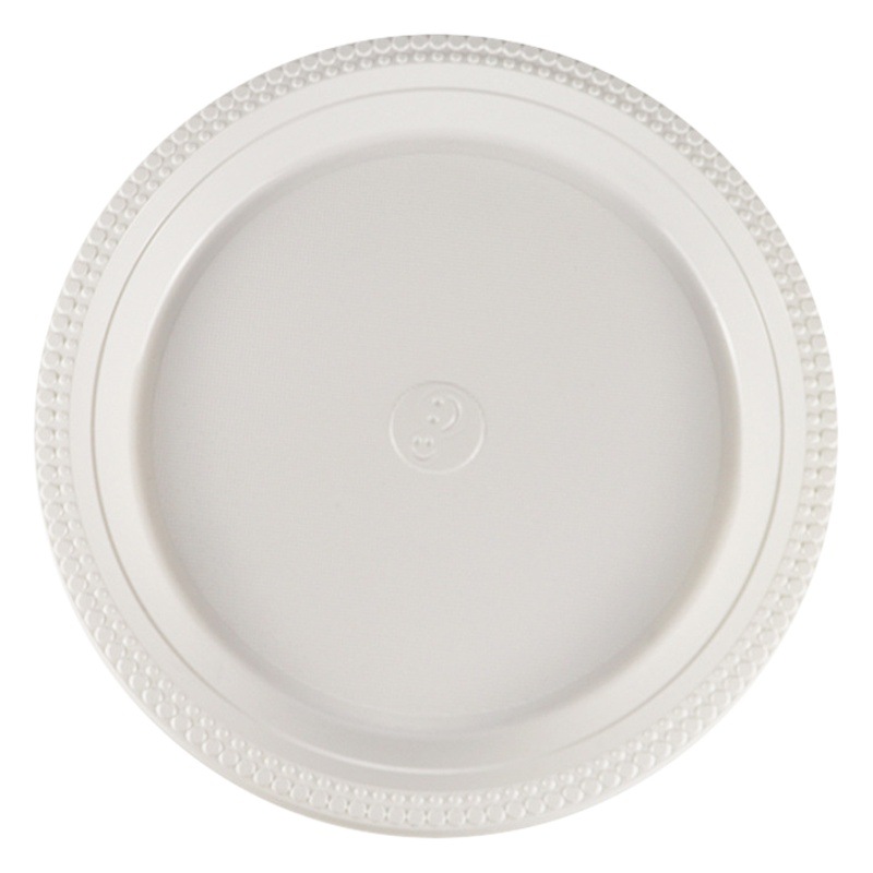 Xinsen placa desechable transfronteriza redonda oval PS color engrosada transparente fruta partido placa