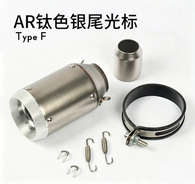 Motorcycle Kawasaki Z900Z1000Ninja250 400: Exhaust pipe - f-titanium-silver-tailed-laser