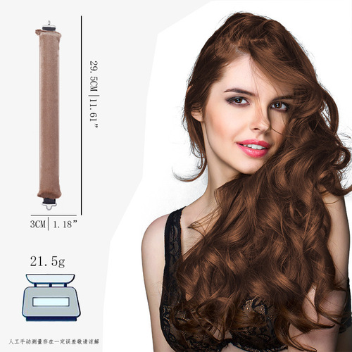 Cross-border new European and American style simple large wave thick curling iron for sleeping lazy people, wholesale.