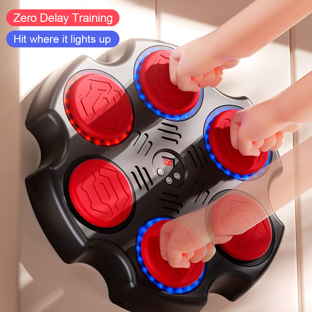 Objetivo de boxeo transfronterizo adulto inteligente Bluetooth máquina de boxeo de música doméstica objetivo de pared de fitness entrenamiento de boxeo infantil