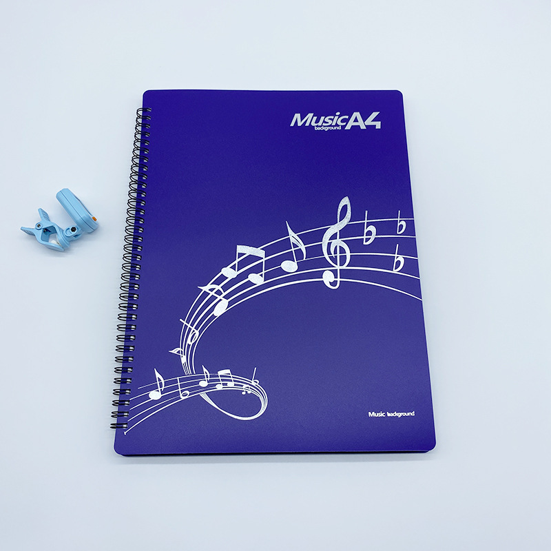A4 Piano Guitarra Carpeta de partituras Estudiantes multifuncional cambio de partituras Carpeta de partituras de doble cara