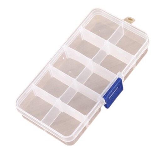 Separate Storage Box with Removable Multiple Slots Electronic Component Box Jewelry Box Parts Packaging Box Transparent Plastic Box Wholesale