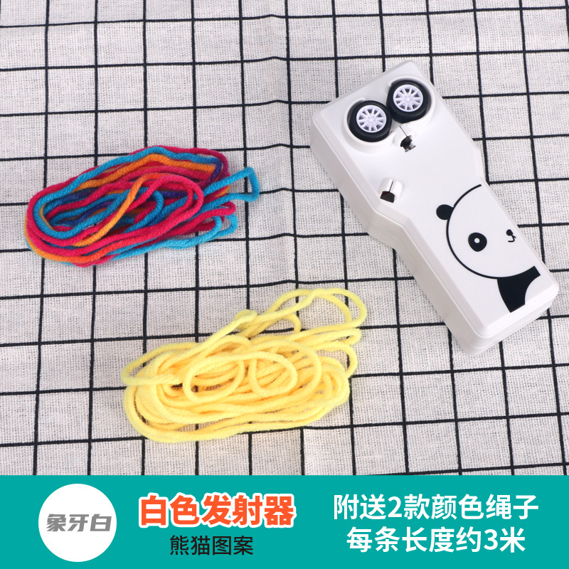 Transfronterizo TikTok popular transmisor de cuerda jugar un perro de lana caminando Red roja cuerda voladora juguete descompresión pequeño juguete