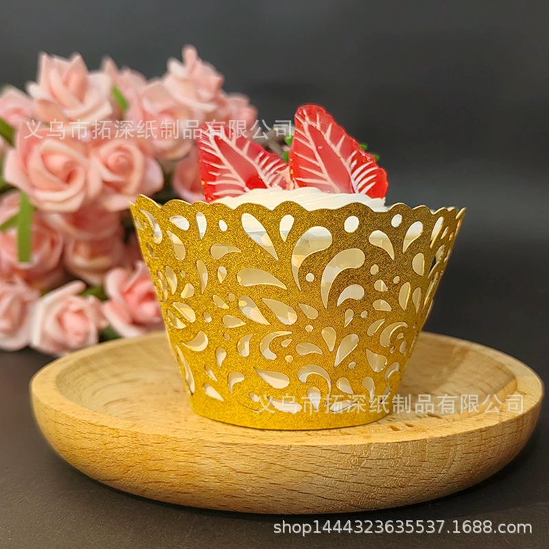 Европейский стиль капли воды с лазерным вырезом из кекса