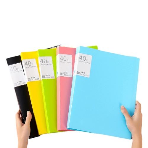 A4 size multi-layer thickened small fresh student folder with insert pockets for exam paper storage, logo printing available